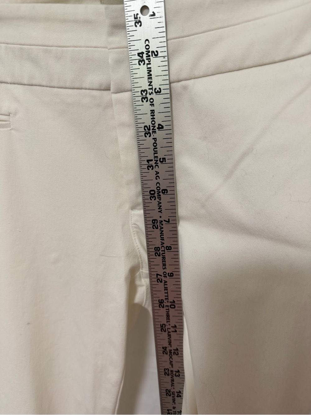 ecru White Boot-Cut Stretch Pant - Picture 3 of 6